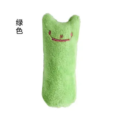 Teeth Grinding Catnip Toys Funny Interactive Plush Cat Toy Pet Kitten Chewing Vocal Toy Claws Thumb Bite Cat mint For Cats WoodchuckTech