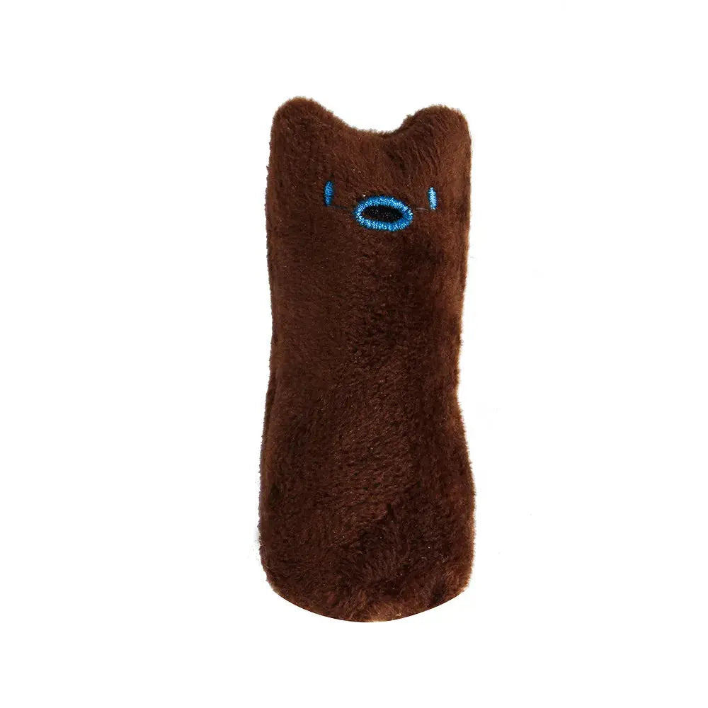 Teeth Grinding Catnip Toys Funny Interactive Plush Cat Toy Pet Kitten Chewing Vocal Toy Claws Thumb Bite Cat mint For Cats WoodchuckTech