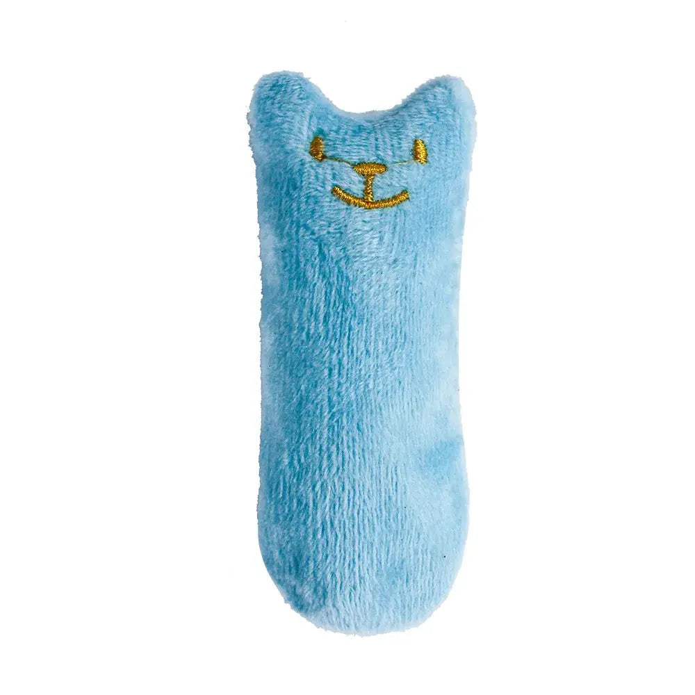 Teeth Grinding Catnip Toys Funny Interactive Plush Cat Toy Pet Kitten Chewing Vocal Toy Claws Thumb Bite Cat mint For Cats WoodchuckTech