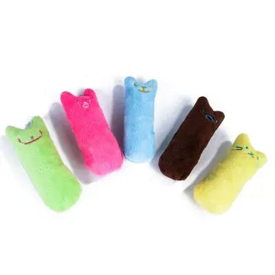 Teeth Grinding Catnip Toys Funny Interactive Plush Cat Toy Pet Kitten Chewing Vocal Toy Claws Thumb Bite Cat mint For Cats WoodchuckTech