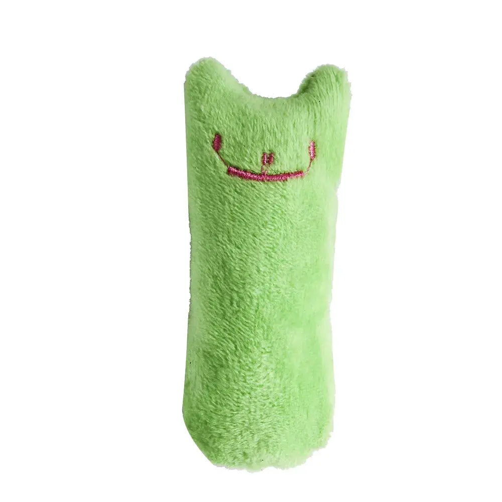 Teeth Grinding Catnip Toys Funny Interactive Plush Cat Toy Pet Kitten Chewing Vocal Toy Claws Thumb Bite Cat mint For Cats WoodchuckTech