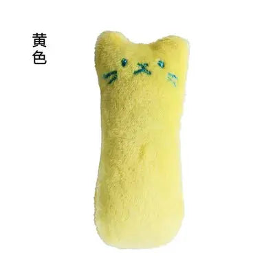 Teeth Grinding Catnip Toys Funny Interactive Plush Cat Toy Pet Kitten Chewing Vocal Toy Claws Thumb Bite Cat mint For Cats WoodchuckTech