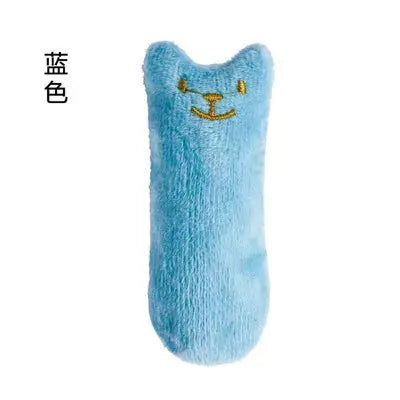 Teeth Grinding Catnip Toys Funny Interactive Plush Cat Toy Pet Kitten Chewing Vocal Toy Claws Thumb Bite Cat mint For Cats WoodchuckTech