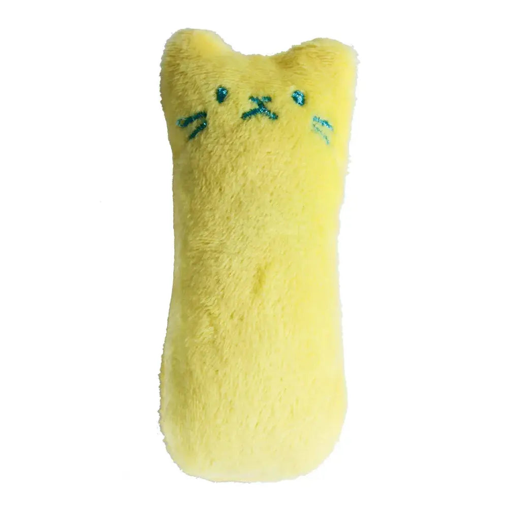 Teeth Grinding Catnip Toys Funny Interactive Plush Cat Toy Pet Kitten Chewing Vocal Toy Claws Thumb Bite Cat mint For Cats WoodchuckTech
