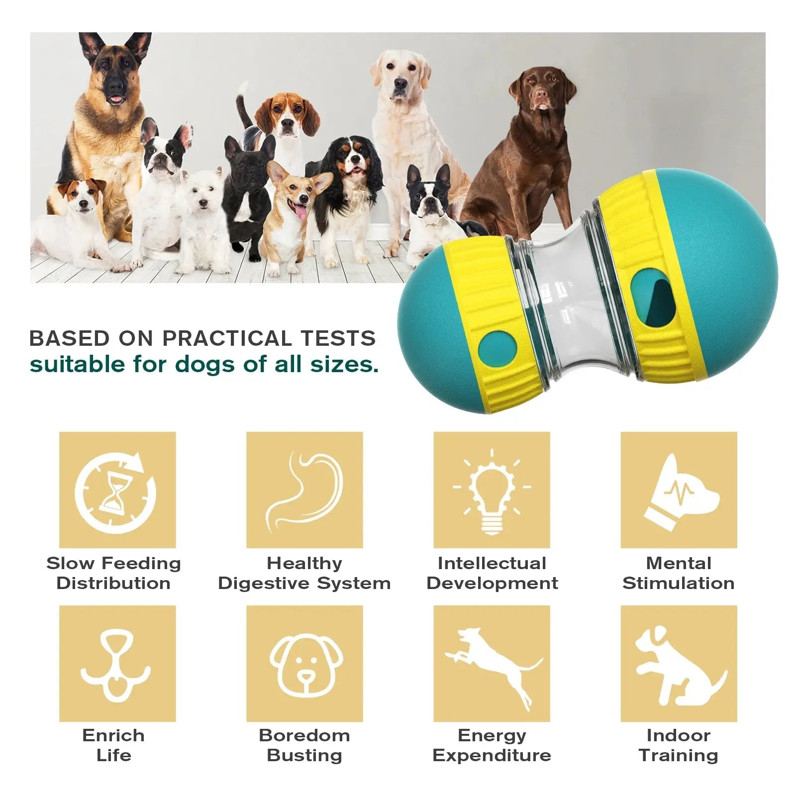 Interactive Dog Toys For Small Large Dogs Cats Improve IQ Indoor Training Puppy Toys Chihuahua French Bulldog Pug Pet Supplies WoodchuckTech