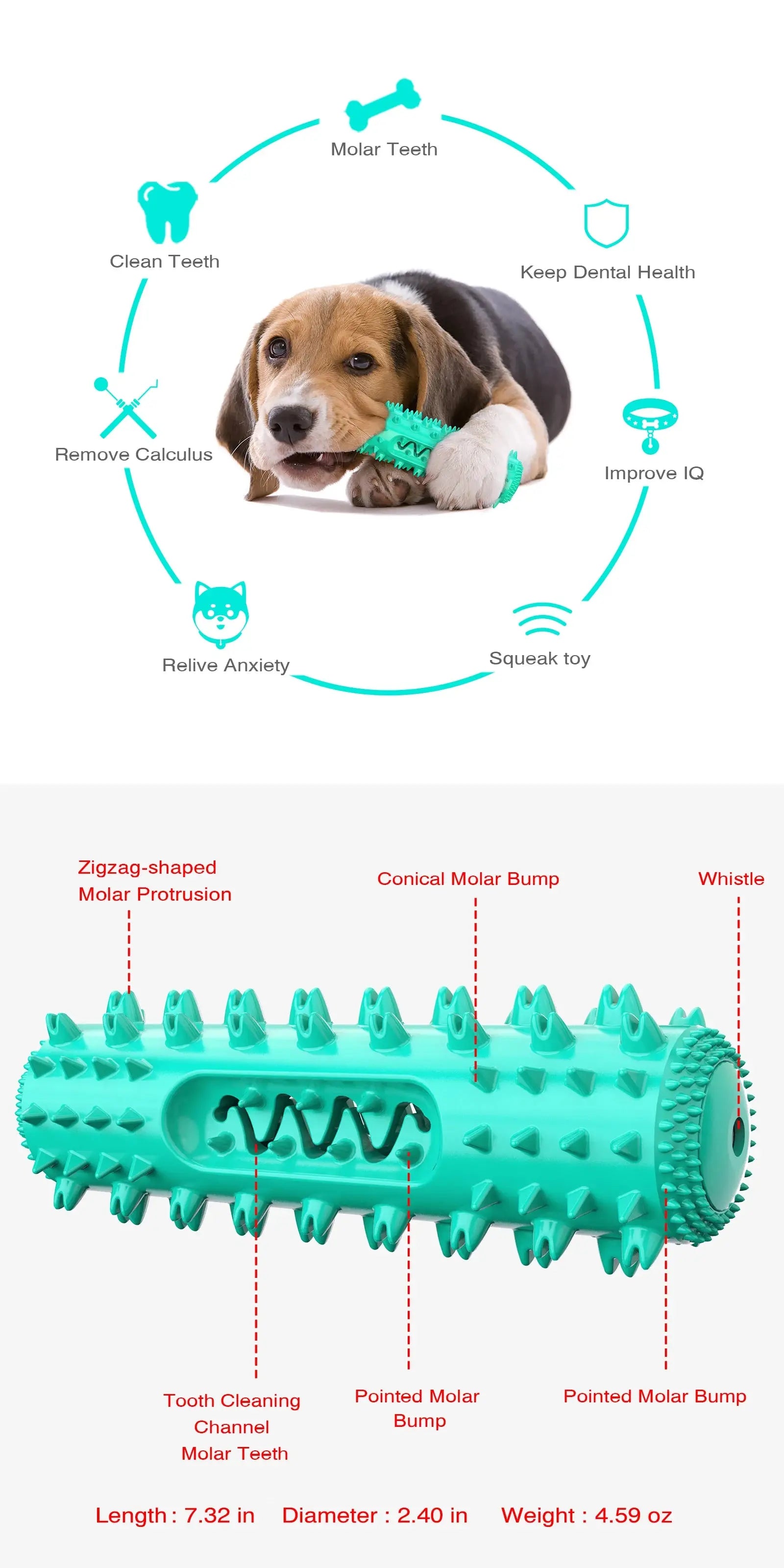 Squeaky Chew Water Floating Large Dog Toy Rubber Teeth Clean Interactive Training Toys Pet Labrador Golden Retriever Supplie WoodchuckTech