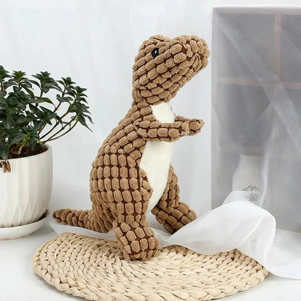 Cats and Dogs Pet Plush Dinosaur Toys Interactive Dog Chew Toys Plush Stuffing Pet Supplies Dog Toys for Small Dogs WoodchuckTech