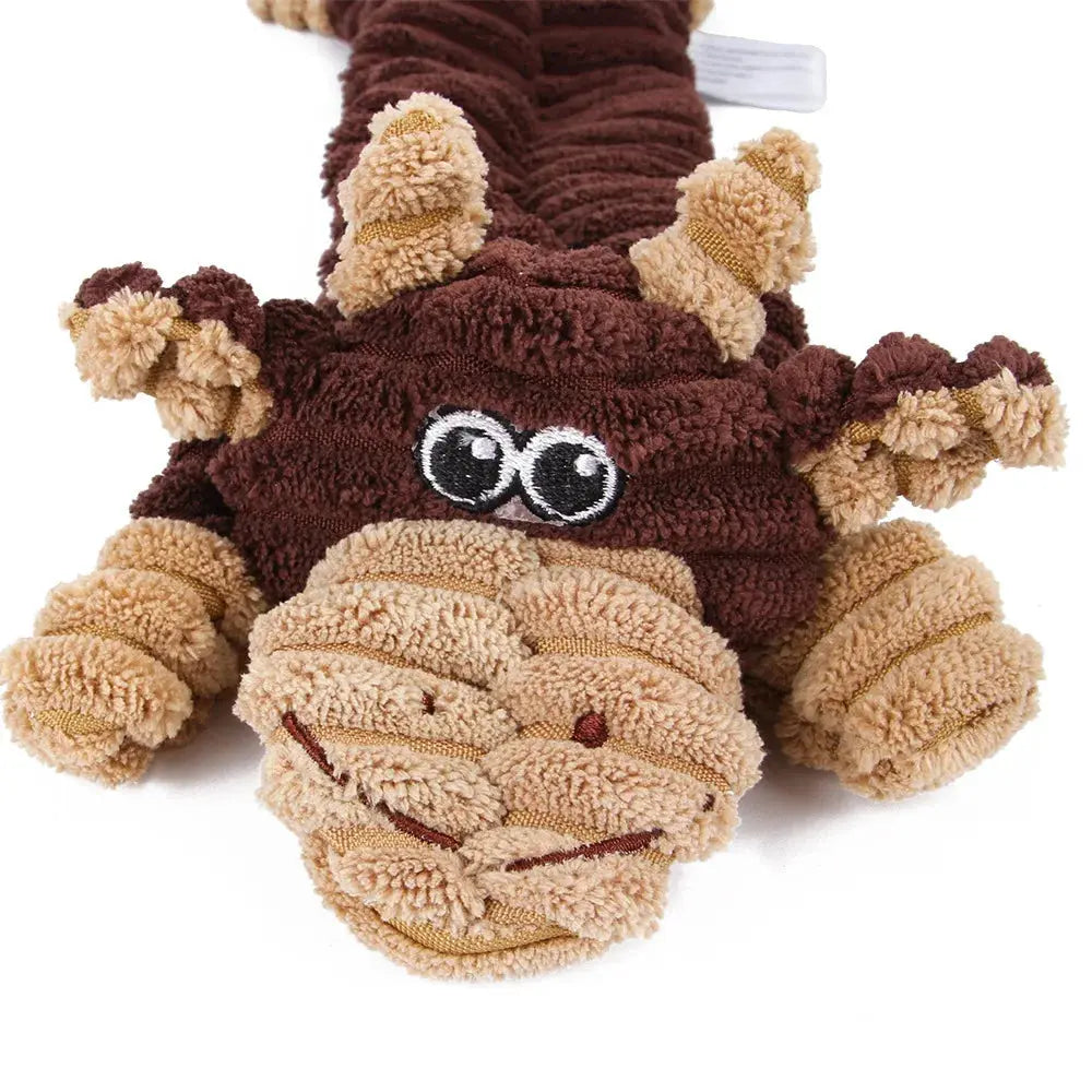 Interactive Squeaky Plush Toy For Dogs Soft Durable Chew-Resistant Puppy Stress Relief Toy Fun Noisy Plaything For Medium Breeds WoodchuckTech