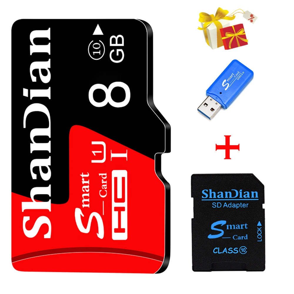 Ultra MicroSDXC UHS-I Memory Card C10 Full HD A1 High-speed MicroSDHC C4 MicroSD Card Trans Flash Card for Android Phone