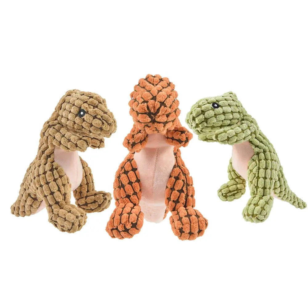 Cats and Dogs Pet Plush Dinosaur Toys Interactive Dog Chew Toys Plush Stuffing Pet Supplies Dog Toys for Small Dogs WoodchuckTech