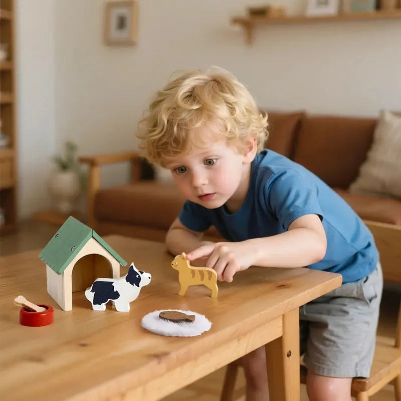 Toy House Accessories Pet Set Great Pet Play Set For Dollhouses Fun Games That Encourage Creativity And Imagination in Children WoodchuckTech