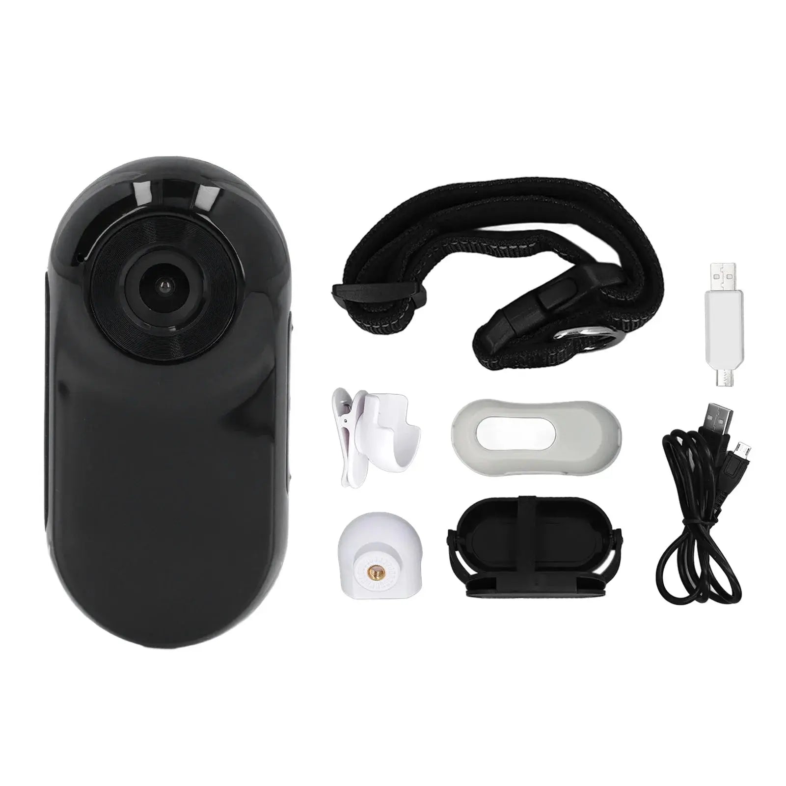 Pet Collar Camera Pet Collar Camera 120 Deg Lens OTG Connection Video Recording Adjustable Magnetic Cat Sport Camera for Outdoor WoodchuckTech