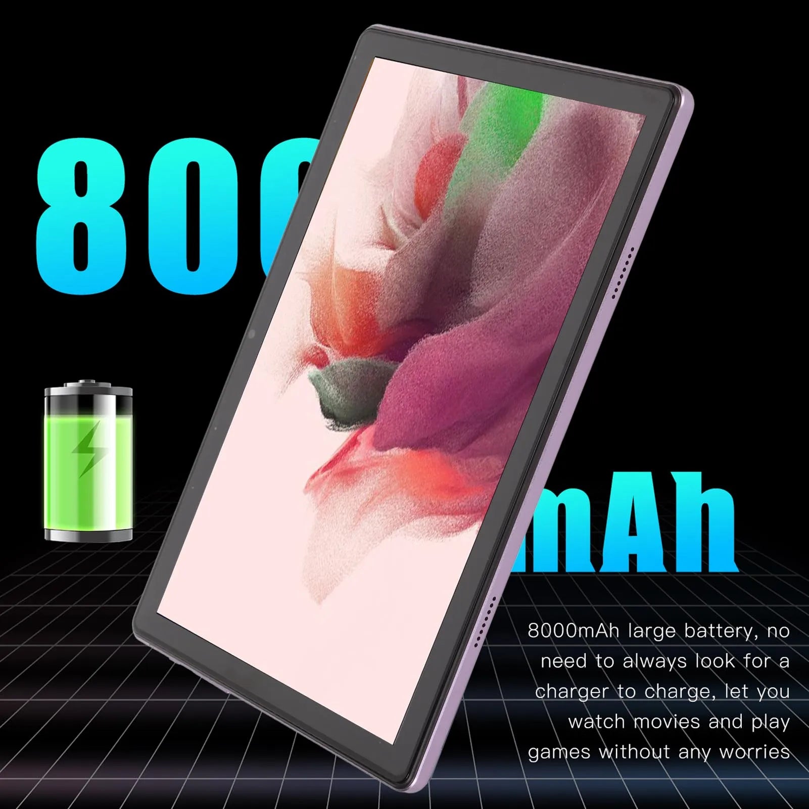 10.1 Inch Tablet 12GB  256GB ROM 10  8800mAh 8MP 20MP Camera 5G WiFi  Tablet for Family  Tablet Gaming Tablet