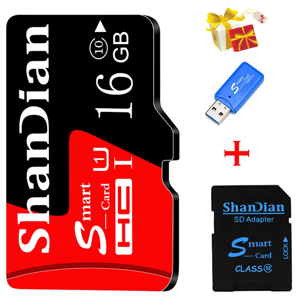 Ultra MicroSDXC UHS-I Memory Card C10 Full HD A1 High-speed MicroSDHC C4 MicroSD Card Trans Flash Card for Android Phone