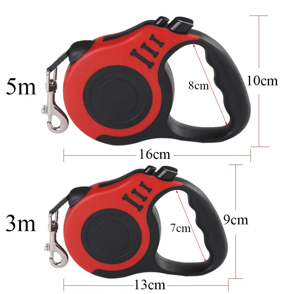 3m 5m Dog Leash for Small Dogs Cat Automatic Retractable Durable Nylon Lead Puppy Outdoor Travel Walking Hiking Traction Rope WoodchuckTech