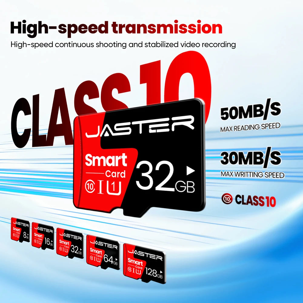 Ultra MicroSDXC UHS-I Memory Card C10 Full HD A1 High-speed MicroSDHC C4 MicroSD Card Trans Flash Card for Android Phone